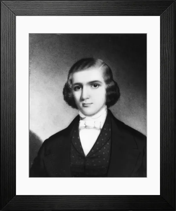 Framed Print : Portrait of a Gentleman, ca. 1845. Creator: John Henry Brown Framed Print : Portrait of a Gentleman, ca. 1845. Creator: John Henry Brown