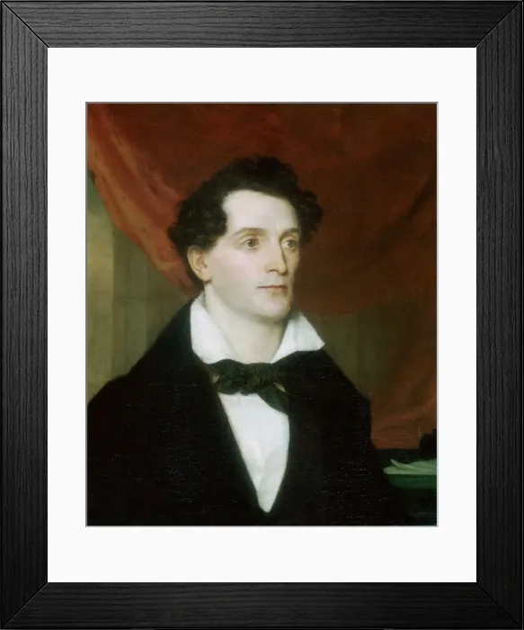 Framed Print : Francis Lucas Waddell, ca. 1837. Creator: John Vanderlyn Framed Print : Francis Lucas Waddell, ca. 1837. Creator: John Vanderlyn