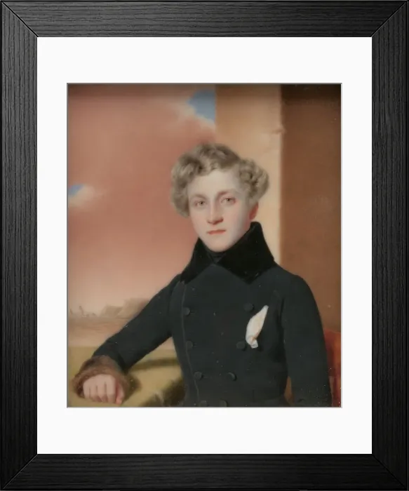 Framed Print : Edward S. Dodge, 1835. Creator: John Wood Dodge Framed Print : Edward S. Dodge, 1835. Creator: John Wood Dodge