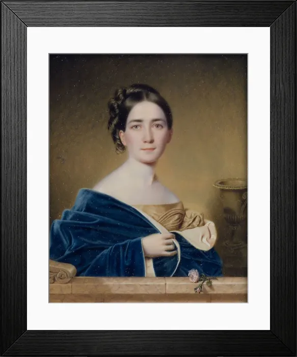 Framed Print : Mrs. John Wood Dodge (Mary Louise Dodge), 1836. Creator: John Wood Dodge Framed Print : Mrs. John Wood Dodge (Mary Louise Dodge), 1836. Creator: John Wood Dodge