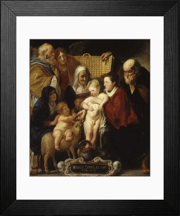 Framed Print : The Holy Family with Saint Anne and the Young Baptist and His Parents, early 1620s and 1650s Framed Print : The Holy Family with Saint Anne and the Young Baptist and His Parents, early 1620s and 1650s