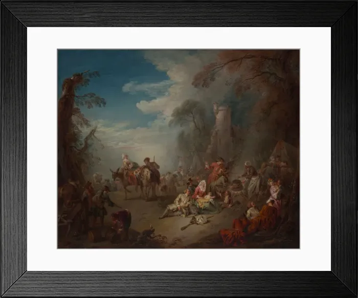 Framed Print : Troops at Rest, ca. 1725. Creator: Jean-Baptiste Pater Framed Print : Troops at Rest, ca. 1725. Creator: Jean-Baptiste Pater