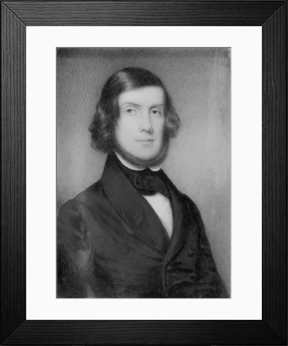Framed Print : Powell MacRae, ca. 1845. Creator: Henry Colton Shumway Framed Print : Powell MacRae, ca. 1845. Creator: Henry Colton Shumway