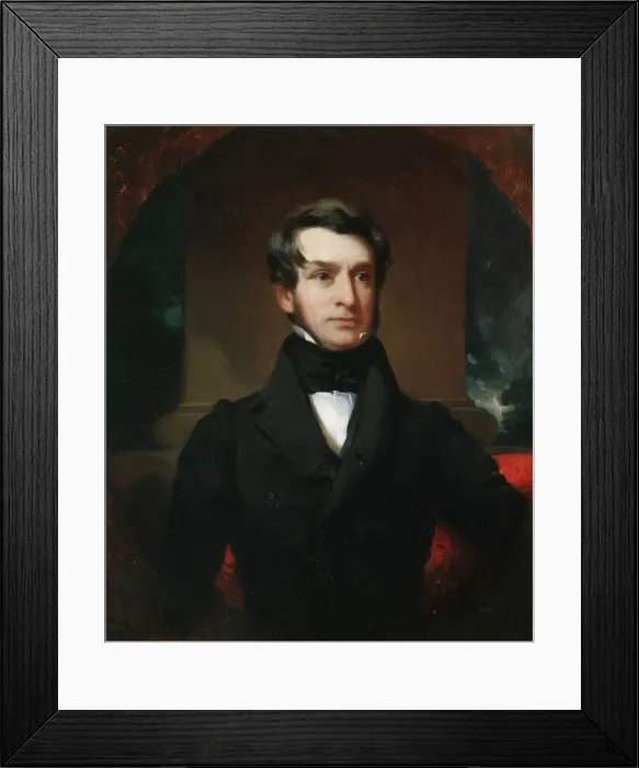 Framed Print : A Gentleman of the Wilkes Family, ca. 1838-40. Creator: Henry Inman Framed Print : A Gentleman of the Wilkes Family, ca. 1838-40. Creator: Henry Inman