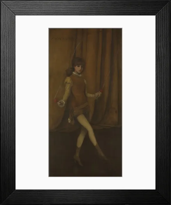 Framed Print : Harmony in Yellow and Gold: The Gold Girl-Connie Gilchrist, ca. 1876-77. Creator Framed Print : Harmony in Yellow and Gold: The Gold Girl-Connie Gilchrist, ca. 1876-77. Creator