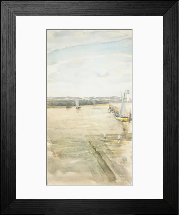 Framed Print : Scene on the Mersey. Creator: James Abbott McNeill Whistler Framed Print : Scene on the Mersey. Creator: James Abbott McNeill Whistler