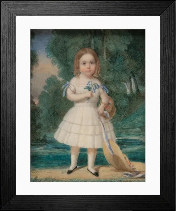 Framed Print : Florine Turner, 1845. Creator: John Carlin Framed Print : Florine Turner, 1845. Creator: John Carlin