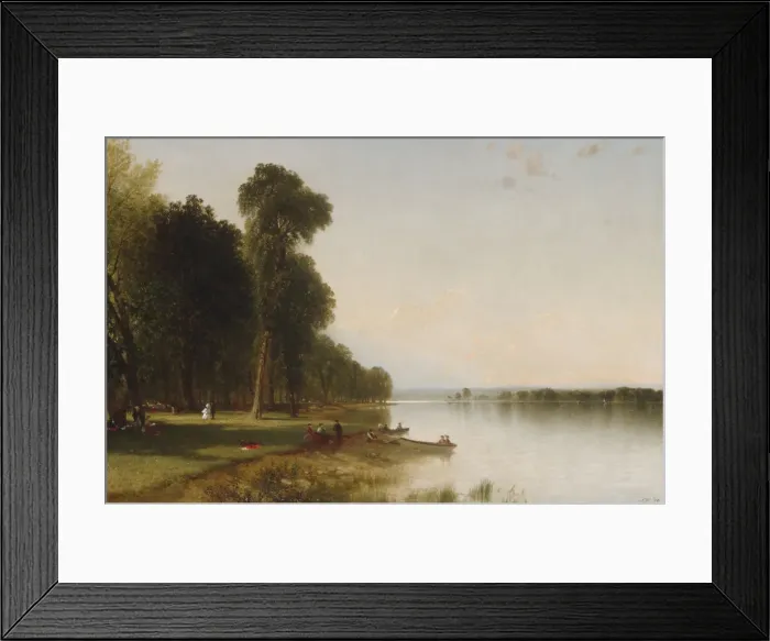 Framed Print : Summer Day on Conesus Lake, 1870. Creator: John Frederick Kensett Framed Print : Summer Day on Conesus Lake, 1870. Creator: John Frederick Kensett