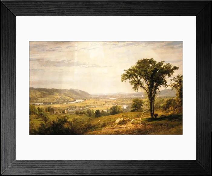 Framed Print : Wyoming Valley, Pennsylvania, 1864. Creator: Jasper Francis Cropsey Framed Print : Wyoming Valley, Pennsylvania, 1864. Creator: Jasper Francis Cropsey