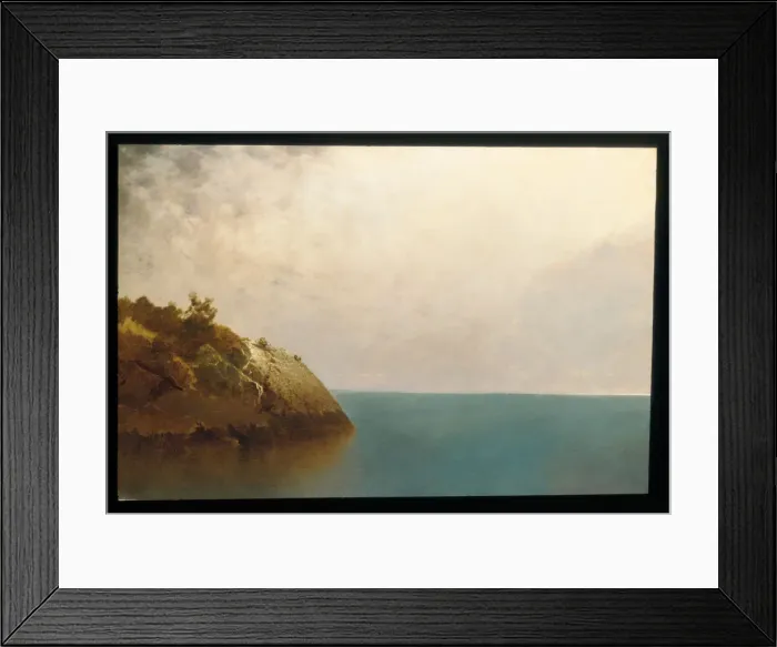 Framed Print : A Foggy Sky, 1872. Creator: John Frederick Kensett Framed Print : A Foggy Sky, 1872. Creator: John Frederick Kensett