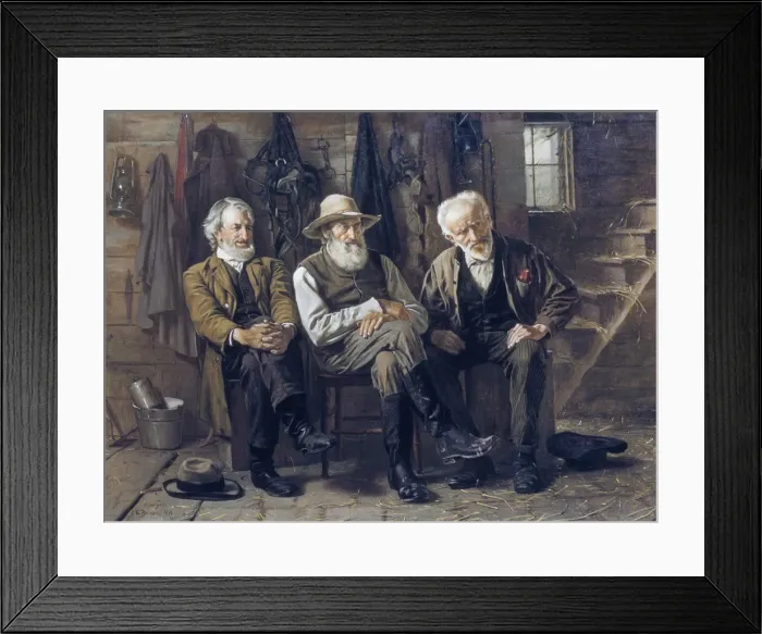 Framed Print : To Decide the Question, 1897. Creator: John George Brown Framed Print : To Decide the Question, 1897. Creator: John George Brown
