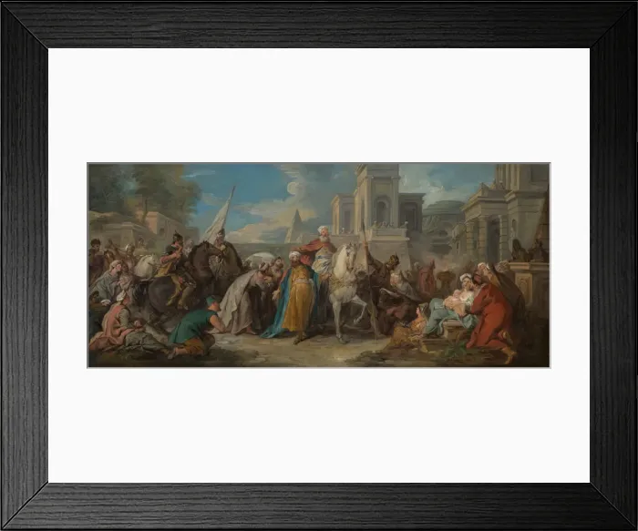 Framed Print : The Triumph of Mordecai, ca. 1736. Creator: Jean Francois de Troy Framed Print : The Triumph of Mordecai, ca. 1736. Creator: Jean Francois de Troy