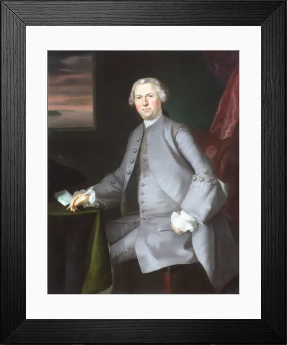 Framed Print : Samuel Cutts, ca. 1762-63. Creator: Joseph Blackburn Framed Print : Samuel Cutts, ca. 1762-63. Creator: Joseph Blackburn