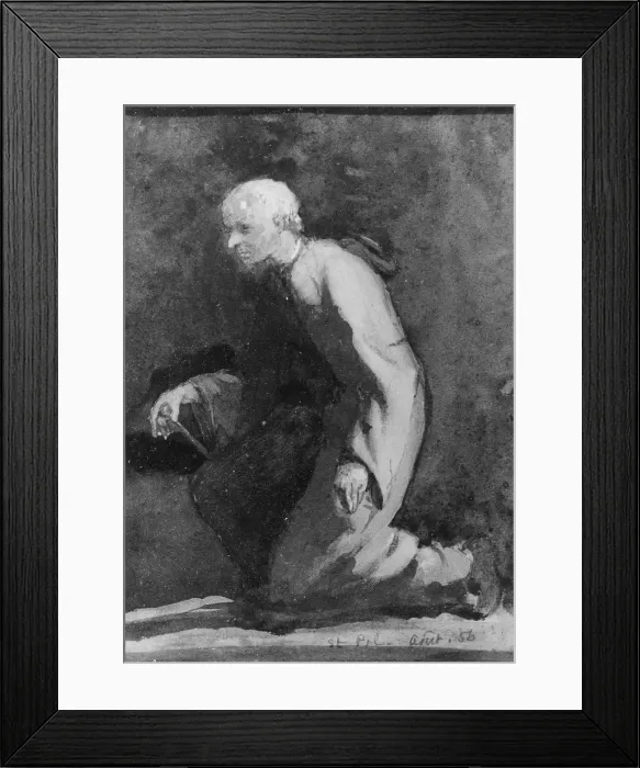 Framed Print : A Brittany Beadle-Sketch from Nature, 1856. Creator: John La Farge Framed Print : A Brittany Beadle-Sketch from Nature, 1856. Creator: John La Farge