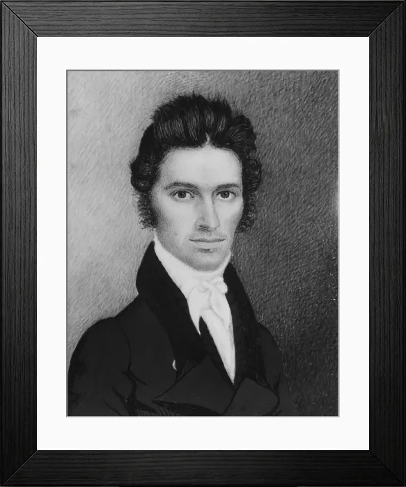 Framed Print : Stephen Danforth Hassam, ca. 1820-25. Creator: John S. Porter Framed Print : Stephen Danforth Hassam, ca. 1820-25. Creator: John S. Porter