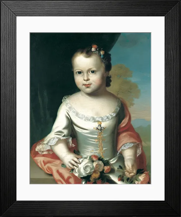 Framed Print : Elizabeth Greenleaf, 1753-54. Creator: John Singleton Copley Framed Print : Elizabeth Greenleaf, 1753-54. Creator: John Singleton Copley