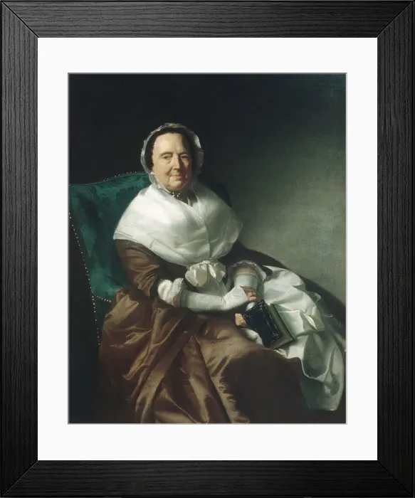 Framed Print : Mrs. Sylvanus Bourne, 1766. Creator: John Singleton Copley Framed Print : Mrs. Sylvanus Bourne, 1766. Creator: John Singleton Copley