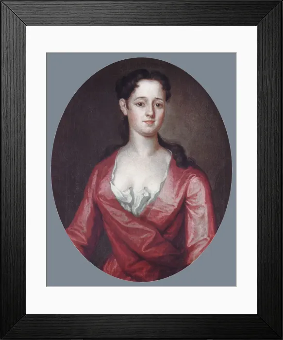 Framed Print : Hannah Pemberton, 1734. Creator: John Smibert Framed Print : Hannah Pemberton, 1734. Creator: John Smibert