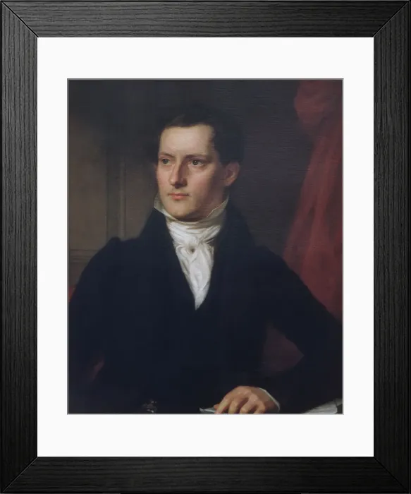 Framed Print : John A. Sidell, ca. 1830. Creator: John Vanderlyn Framed Print : John A. Sidell, ca. 1830. Creator: John Vanderlyn