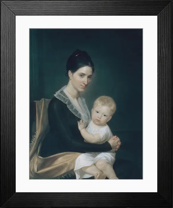 Framed Print : Mrs. Marinus Willett and Her Son Marinus, Jr. ca. 1802. Creator: John Vanderlyn Framed Print : Mrs. Marinus Willett and Her Son Marinus, Jr. ca. 1802. Creator: John Vanderlyn