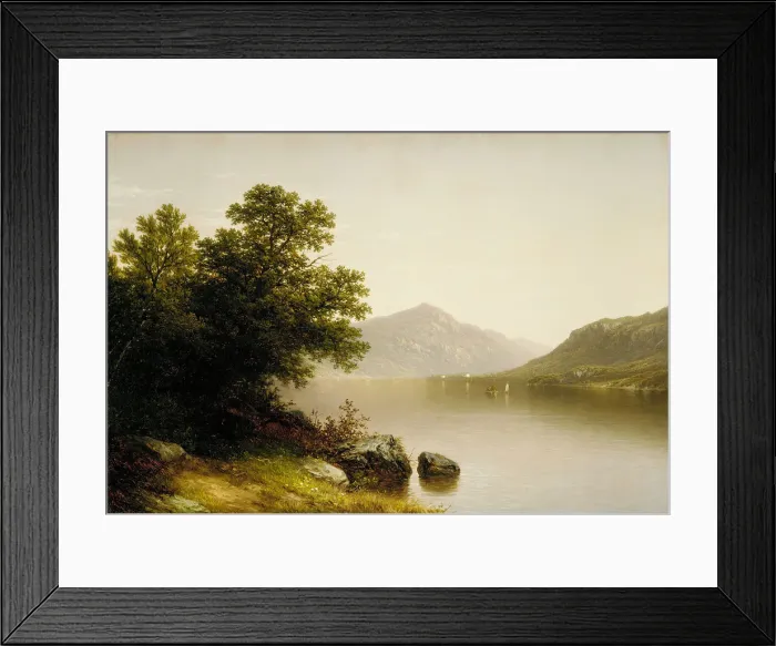 Framed Print : Lake George, 1857. Creator: John William Casilear Framed Print : Lake George, 1857. Creator: John William Casilear