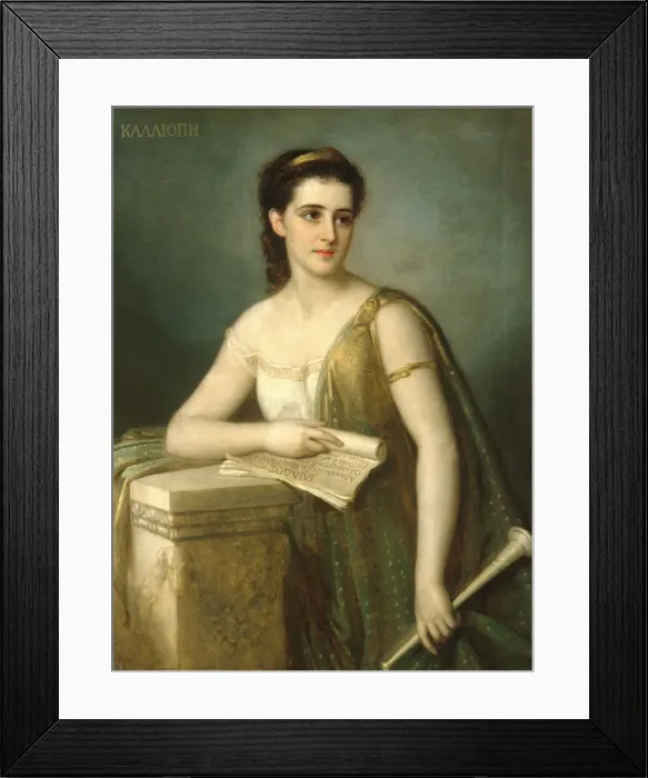 Framed Print : Calliope, 1869. Creator: Giuseppe Fagnani Framed Print : Calliope, 1869. Creator: Giuseppe Fagnani