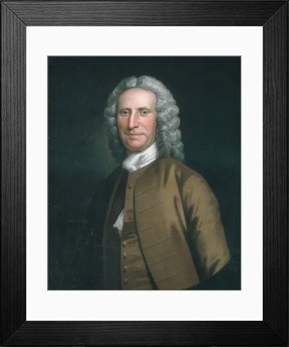 Framed Print : Cadwallader Colden, 1749-52. Creator: John Wollaston Framed Print : Cadwallader Colden, 1749-52. Creator: John Wollaston