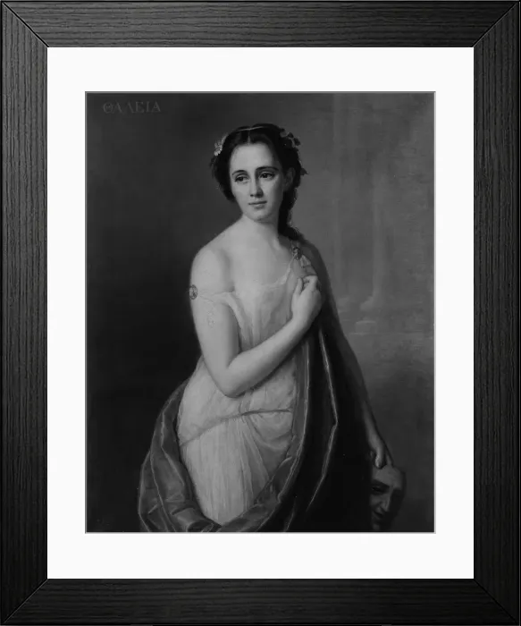 Framed Print : Thalia, 1869. Creator: Giuseppe Fagnani Framed Print : Thalia, 1869. Creator: Giuseppe Fagnani
