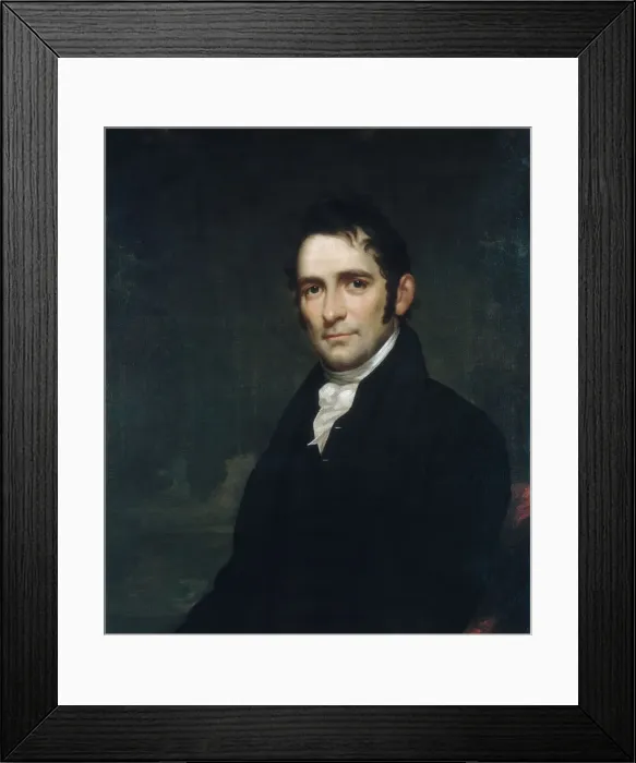 Framed Print : The Reverend John Brodhead Romeyn, ca. 1817-20. Creator: Samuel Lovett Waldo