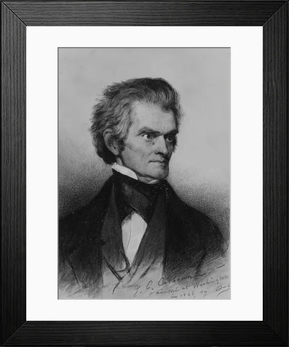 Framed Print : John C. Calhoun, 1846. Creator: Savinien Edme Dubourjal Framed Print : John C. Calhoun, 1846. Creator: Savinien Edme Dubourjal