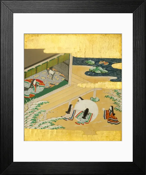 Framed Print : The Tale of Genji (Genji Monogatari), 17th century. Creator: Shoren in Sonjun Shinno Framed Print : The Tale of Genji (Genji Monogatari), 17th century. Creator: Shoren in Sonjun Shinno