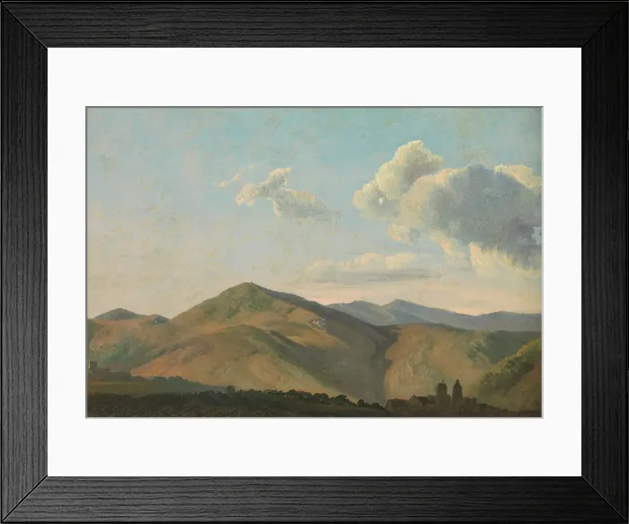 Framed Print : Mountainous Landscape at Vicovaro, ca. 1786-97. Creator: Simon Alexandre Clement Denis Framed Print : Mountainous Landscape at Vicovaro, ca. 1786-97. Creator: Simon Alexandre Clement Denis