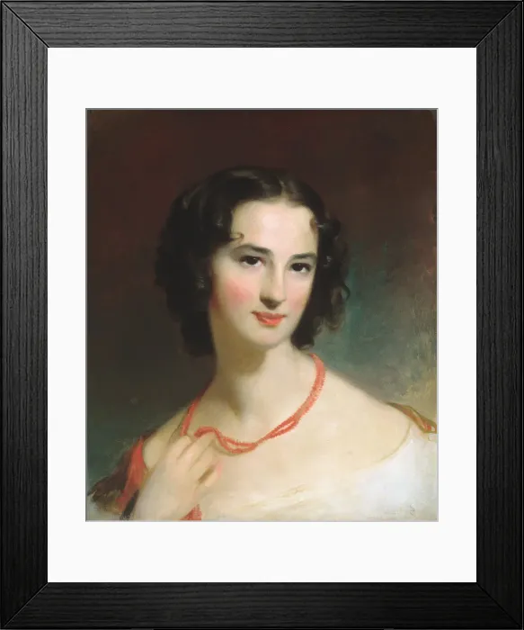 Framed Print : Mrs. James Montgomery, Jr. ca. 1845. Creator: Thomas Sully Framed Print : Mrs. James Montgomery, Jr. ca. 1845. Creator: Thomas Sully