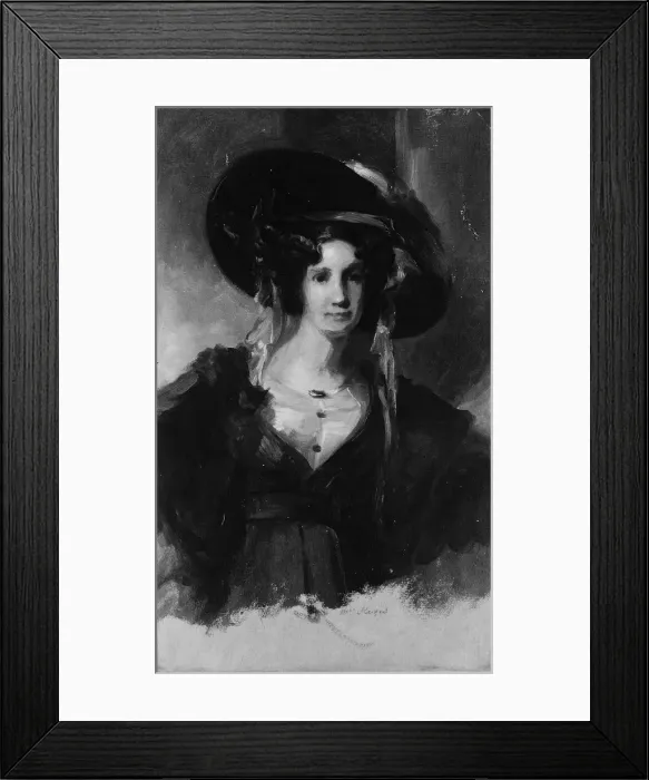 Framed Print : Mrs. Huges, ca. 1830. Creator: Thomas Sully Framed Print : Mrs. Huges, ca. 1830. Creator: Thomas Sully