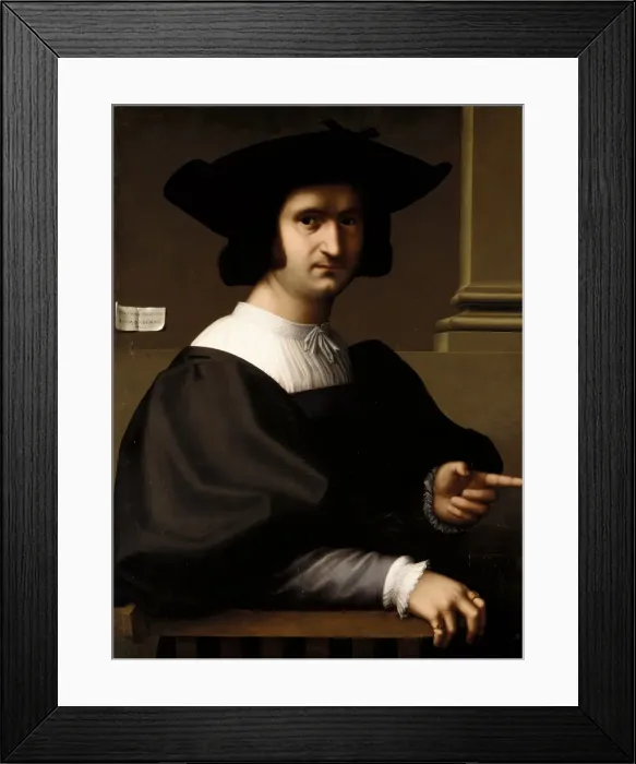 Framed Print : Portrait of a Man, 1521. Creator: Tommaso di Stefano Lunetti Framed Print : Portrait of a Man, 1521. Creator: Tommaso di Stefano Lunetti