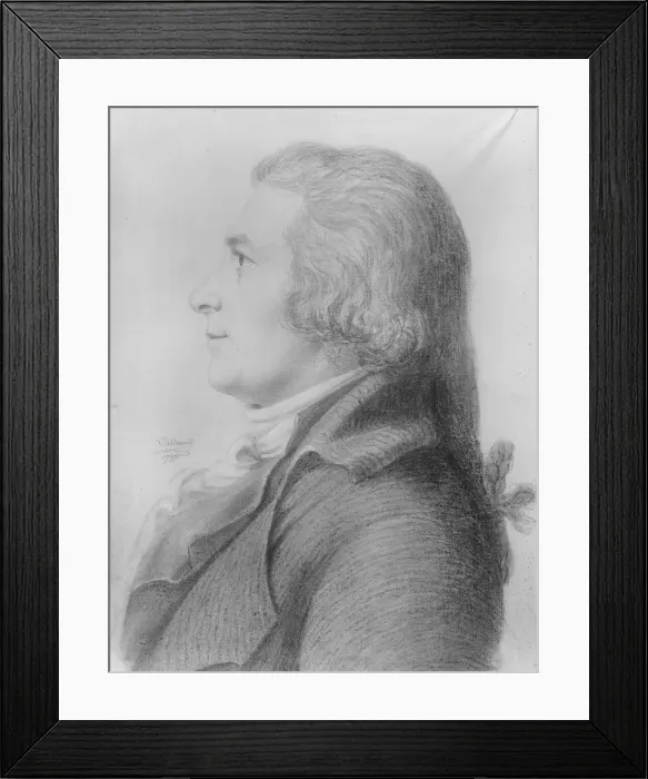 Framed Print : Portrait of a Man, 1797. Creator: Thomas Bluget de Valdenuit Framed Print : Portrait of a Man, 1797. Creator: Thomas Bluget de Valdenuit