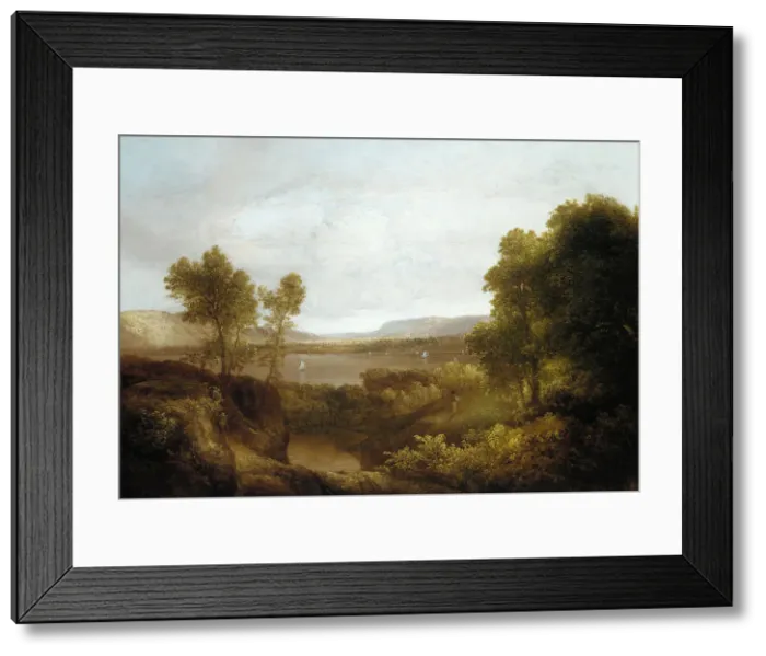 Framed Print : On the Hudson, 1830-35. Creator: Thomas Doughty Framed Print : On the Hudson, 1830-35. Creator: Thomas Doughty