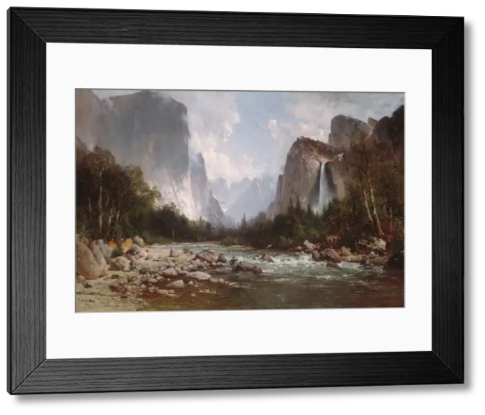 Framed Print : View of Yosemite Valley, 1885. Creator: Thomas Hill Framed Print : View of Yosemite Valley, 1885. Creator: Thomas Hill