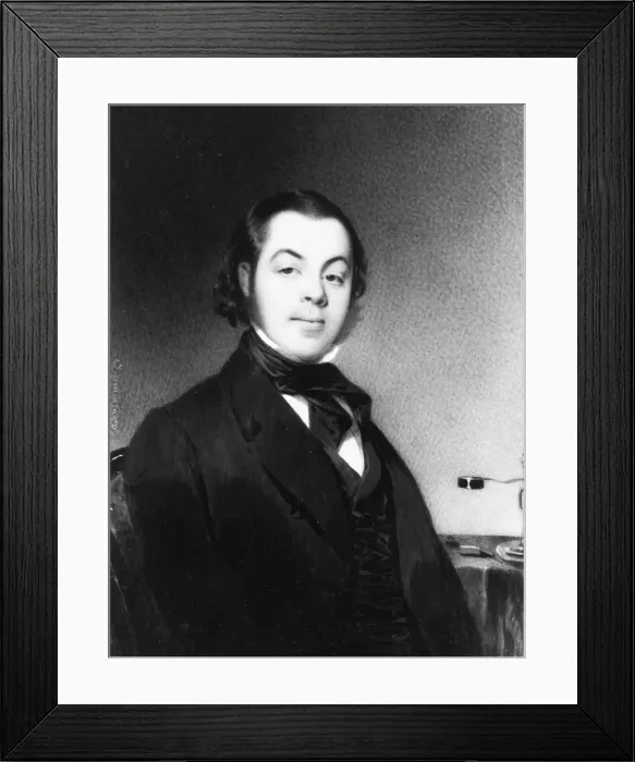 Framed Print : Benson John Lossing, ca. 1835. Creator: Thomas Seir Cummings Framed Print : Benson John Lossing, ca. 1835. Creator: Thomas Seir Cummings