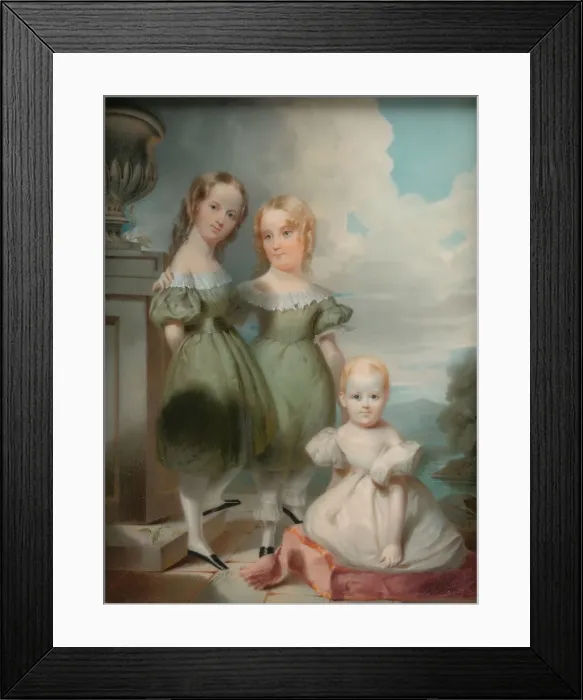 Framed Print : The Children of Homer Ramsdell, Esq. 1842. Creator: Thomas Seir Cummings Framed Print : The Children of Homer Ramsdell, Esq. 1842. Creator: Thomas Seir Cummings
