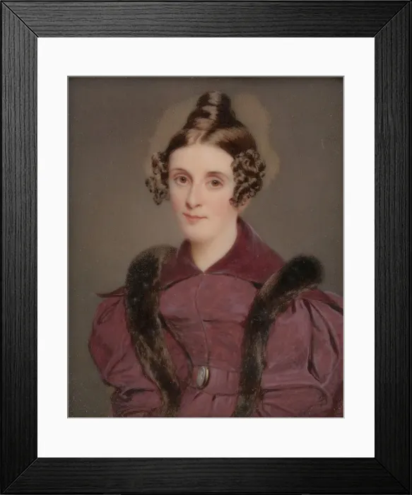 Framed Print : Portrait of a Lady, ca. 1835. Creator: Thomas Seir Cummings Framed Print : Portrait of a Lady, ca. 1835. Creator: Thomas Seir Cummings