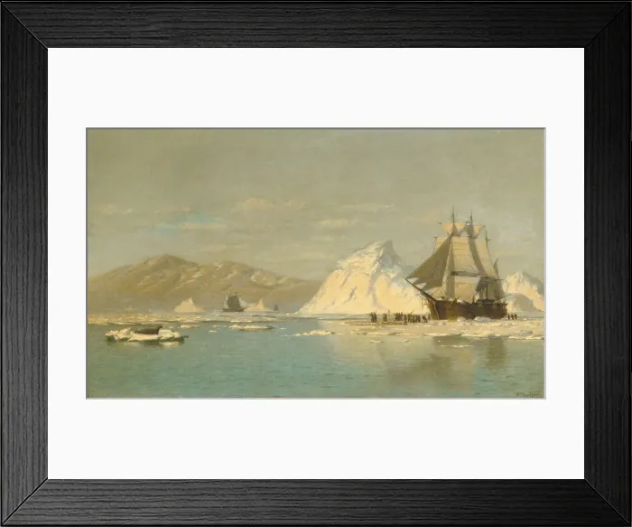 Framed Print : Off Greenland-Whaler Seeking Open Water. Creator: William Bradford Framed Print : Off Greenland-Whaler Seeking Open Water. Creator: William Bradford
