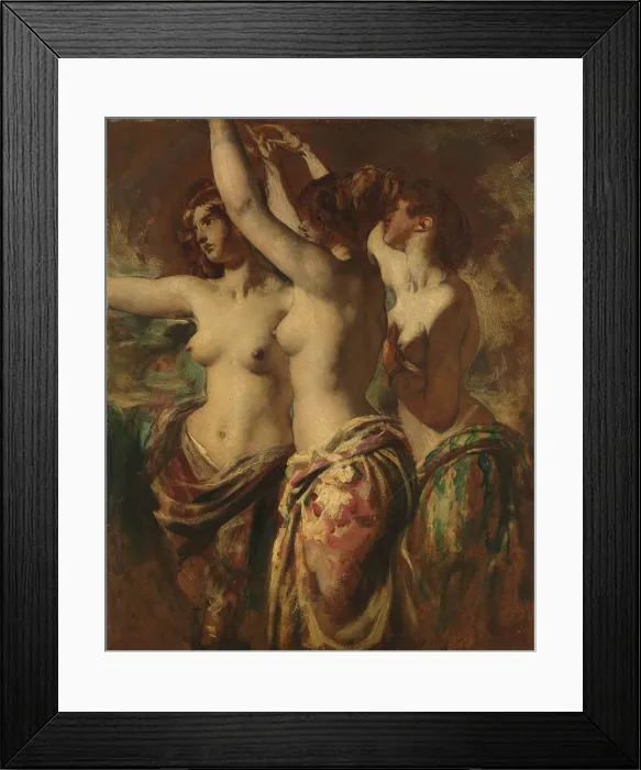 Framed Print : The Three Graces. Creator: William Etty Framed Print : The Three Graces. Creator: William Etty