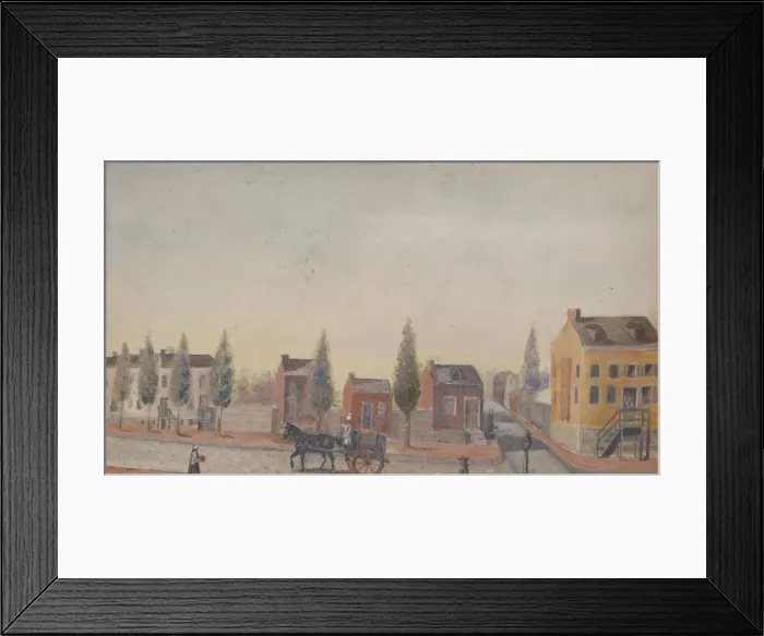 Framed Print : The Garbage Cart, 1870s. Creator: William P. Chappel Framed Print : The Garbage Cart, 1870s. Creator: William P. Chappel