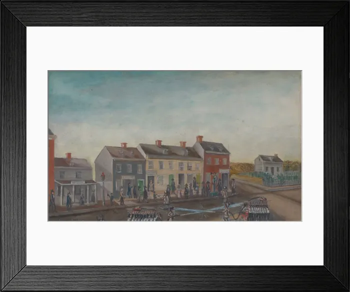 Framed Print : Firemens Washing Day, 1870s. Creator: William P. Chappel Framed Print : Firemens Washing Day, 1870s. Creator: William P. Chappel