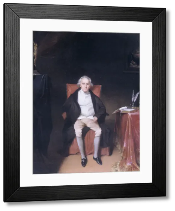 Framed Print : Charles Carroll of Carrollton, ca. 1830. Creator: William James Hubard
