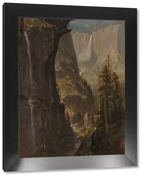 Yosemite Falls, from Glacier Point, 1879. Creator: William Keith