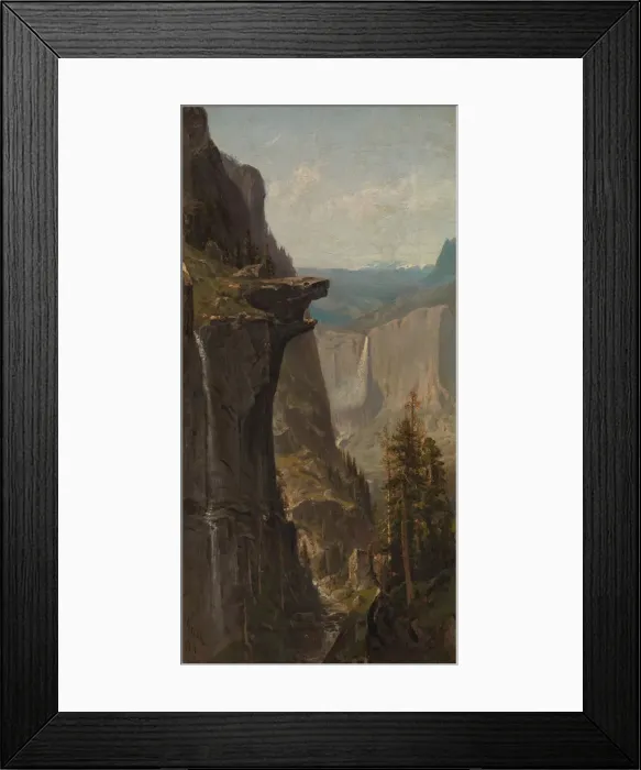 Framed Print : Yosemite Falls, from Glacier Point, 1879. Creator: William Keith Framed Print : Yosemite Falls, from Glacier Point, 1879. Creator: William Keith