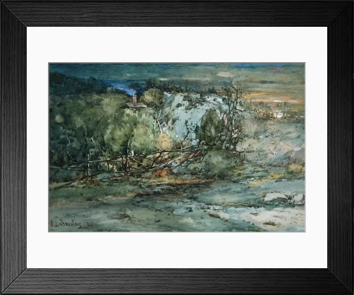 Framed Print : Frontier Cabin, 1894. Creator: William Louis Sonntag