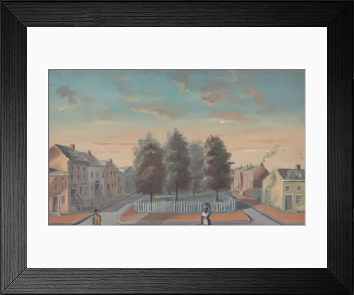 Framed Print : Baked Pears in Duane Park, 1870s. Creator: William P. Chappel Framed Print : Baked Pears in Duane Park, 1870s. Creator: William P. Chappel